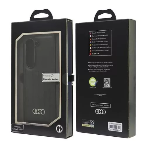  Samsung Galaxy Z Fold 6 Fekete Audi szintetikus bőrből készült Ma-6955250228282 8 kép