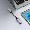 USB Type C - 3.5mm jack átalakító adapter (DAC) 10cm, szürke 24bit- 2 kép