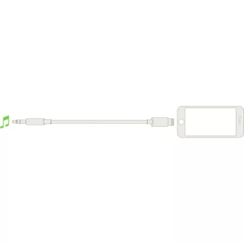 Belkin Lightning - 3.5mm audio jack kábel 1.8m, fekete (AV10172bt06-B-745883756612 3 kép