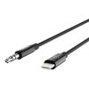 Belkin Lightning - 3.5mm audio jack kábel 1.8m, fekete (AV10172bt06-B-745883756612 4 kép