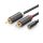  2xRCA kábel (Cinch) jack 3.5 mm 25cm fekete UGREEN AV102-6957303815616 3 kép