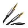 Ugreen AV119 3.5mm jack audio kábel 0.5m ezüst-6957303817320 1 kép