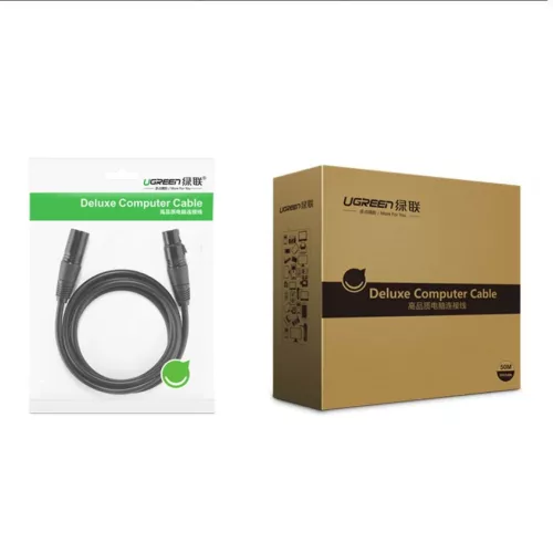 Ugreen mikrofon hosszabbító, toldó kábel XLR (aljzat) - XLR (aljza-6957303827084 3 kép