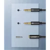 Ugreen 3.5mm elosztó, adapter audio és mikrofon jelre 20Cm fekete (A-6957303828999 5 kép