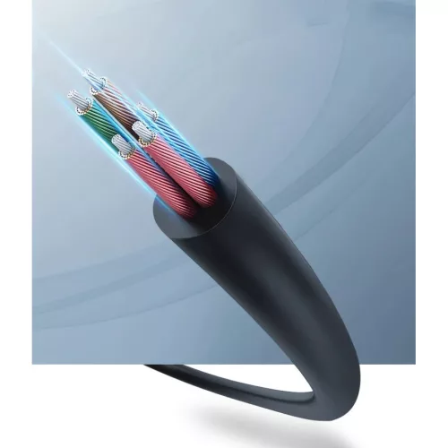Ugreen 3.5mm elosztó, adapter audio és mikrofon jelre 20Cm fekete (A-6957303828999 7 kép