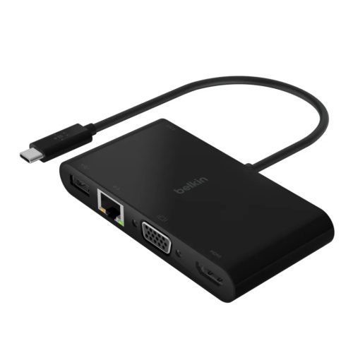 Belkin USB-C Multimédia + töltőadapter, HUB elosztó (ETHERNET - HD-745883799107 1 kép