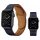 Apple Watch 4/5/6/7/8/SE (38/40/41mm) PU bőr óraszíj tengerészkék- 1 kép
