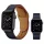 Apple Watch 4/5/6/7/8/SE (38/40/41mm) PU bőr óraszíj tengerészkék- 1 kép