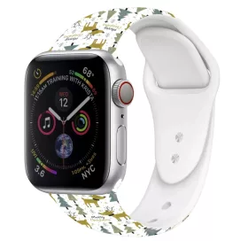 Apple Watch (42/44/45/49mm) karácsonyi mintás óraszíj Alphajack (X- 1 kép