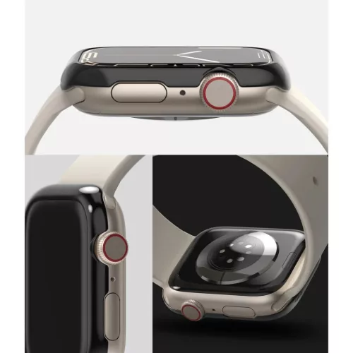 Apple Watch 7 (45 mm) Ringke Bezel Styling káva dísz fekete-8809848201646 5 kép