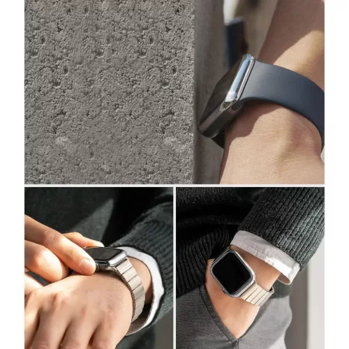 Apple Watch 7 (45 mm) Ringke Bezel Styling káva dísz fekete-8809848201646 9 kép