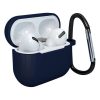 AirPods 3 tok szilikon puha tok + karabiner sötétkék-9145576230749 1 kép