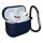 AirPods 3 tok szilikon puha tok + karabiner sötétkék-9145576230749 1 kép