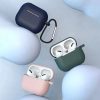 AirPods 3 tok szilikon puha tok + karabiner sötétkék-9145576230749 3 kép