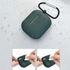 AirPods 3 tok szilikon puha tok + karabiner sötétkék-9145576230749 5 kép