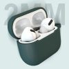 AirPods 3 tok szilikon puha tok + karabiner sötétkék-9145576230749 8 kép