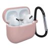 AirPods 3 tok szilikon puha tok + karabiner rózsaszín-9145576230732 1 kép