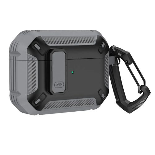 AirPods 4 Armor Tok karabinerrel - Szürke-5907769366055 1 kép