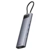 HUB 11in1 Baseus Metal Gleam Series USB-C to USB-C PD / 3x USB-A 3.0 /-6932172636562 2 kép