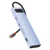 HUB 11in1 Baseus Metal Gleam Series USB-C to USB-C PD / 3x USB-A 3.0 /-6932172636562 8 kép