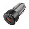 Acefast B12 autós töltő 60W USB-A / USB-C - fekete-6974316282914 2 kép