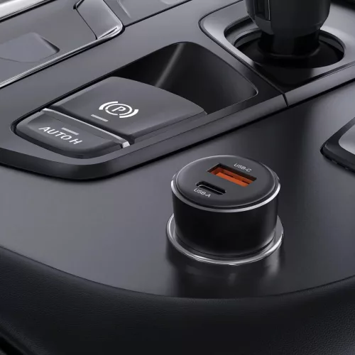 Acefast B12 autós töltő 60W USB-A / USB-C - fekete-6974316282914 6 kép