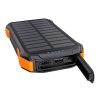 Choetech B658 Napelemes töltő 2x USB 10000mAh Qi 5W (fekete-narancs)-6932112103833 2 kép