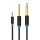 3,5 mm TRS férfi - 2x 6,35 mm férfi audió kábel 1m Vention BACBF (fekete)