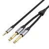 Audio kábel 3,5mm apa - 2x jack 6,35mm apa Vention BARHK 8m-6922794790278 3 kép
