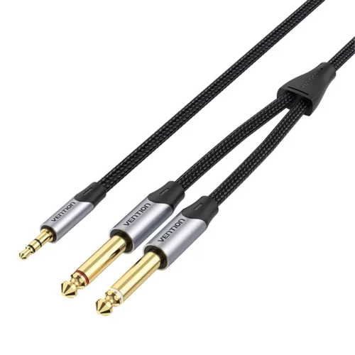 Audio kábel 3,5mm apa - 2x jack 6,35mm apa Vention BARHK 8m-6922794790278 3 kép