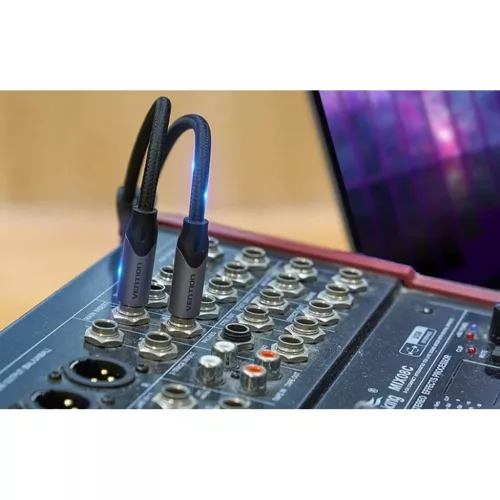 Audio kábel 3,5mm apa - 2x jack 6,35mm apa Vention BARHK 8m-6922794790278 7 kép