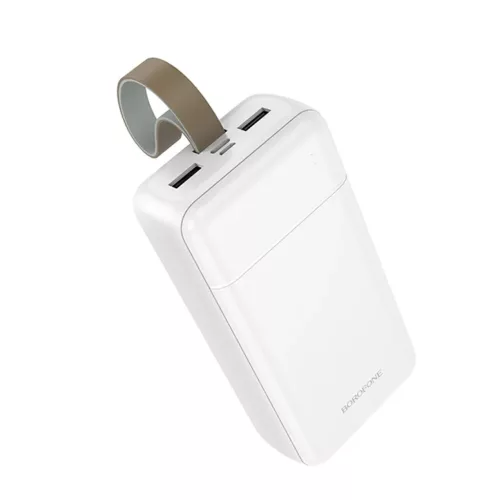 Borofone Power Bank 30000mAh BJ88B Clever - 2xUSB - fehér,-6941991127021 2 kép