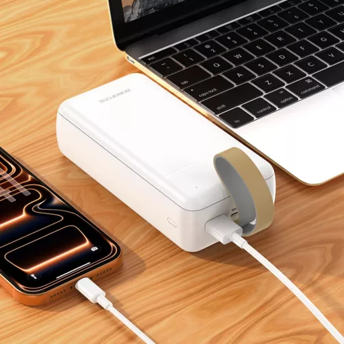 Borofone Power Bank 30000mAh BJ88B Clever - 2xUSB - fehér,-6941991127021 4 kép
