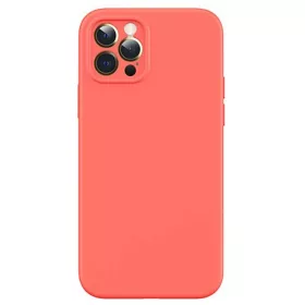   iPhone 12 Pro USAMS US-BH730 MagSafe Liquid Silicon tok narancssárga