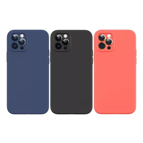 iPhone 12 Pro USAMS US-BH730 MagSafe Liquid Silicon tok narancssárga-6958444968896 1 kép