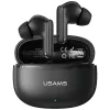USAMS E05 TWS Bluetooth 6.0 vezeték nélküli fülhallgató fekete
