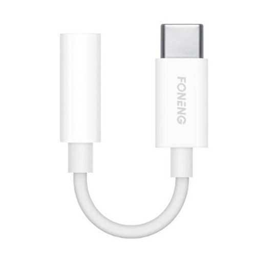Foneng BM21 3.5mm jack - USB-C audio kábel (fehér)-6970462515913 1 kép