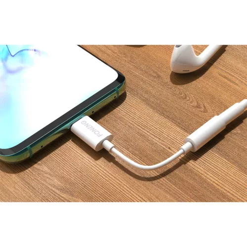 Foneng BM21 3.5mm jack - USB-C audio kábel (fehér)-6970462515913 3 kép