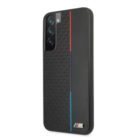 Samsung Galaxy S22+ Plus BMW PU Triangles Tricolor tok fekete (BMHCS22-3666339043308 6 kép