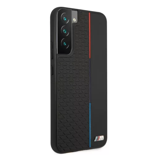 Samsung Galaxy S22+ Plus BMW PU Triangles Tricolor tok fekete (BMHCS22-3666339043308 4 kép