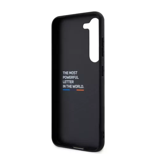Samsung Galaxy S23 Plus BMW M PU Carbon Blue Line tok fekete-3666339114589 6 kép