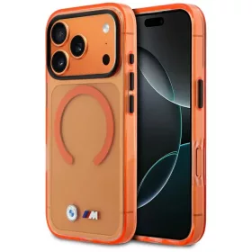   iPhone 17 Pro BMW M IML Metal Logos MagSafe narancssárga tok