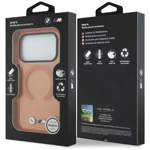 iPhone 17 Pro BMW M IML Metal Logos MagSafe narancssárga tok-3666339596330 8 kép