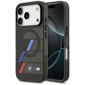    iPhone 17 Pro Fekete BMW M IML fém gombok trikolor vonalak MagSafe tok