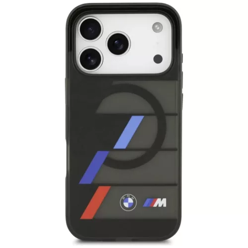  iPhone 17 Pro Fekete BMW M IML fém gombok trikolor vonalak MagSafe t-3666339487423 3 kép