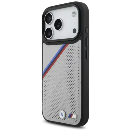 iPhone 17 Pro BMW M Tricolor Metal Logo MagSafe tok szürke-3666339480387 2 kép