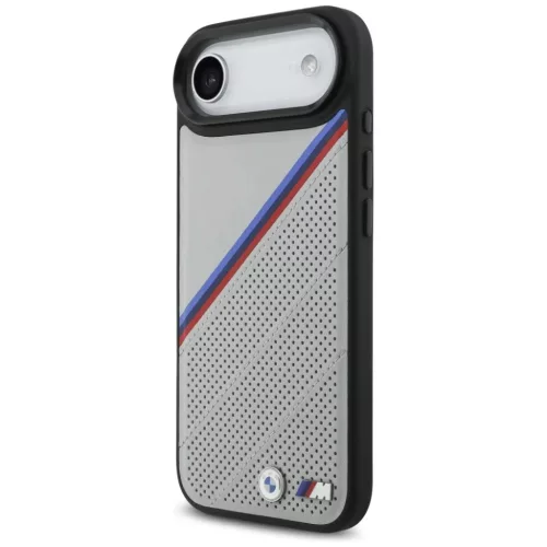 iPhone 17 Air BMW M Trikolor Fém Logó MagSafe tok szürke-3666339480370 2 kép
