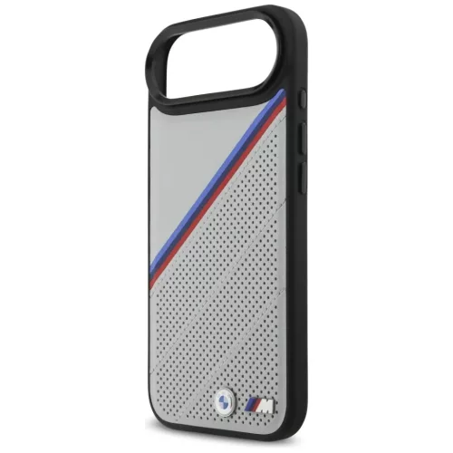 iPhone 17 Air BMW M Trikolor Fém Logó MagSafe tok szürke-3666339480370 6 kép