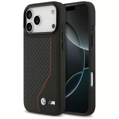 iPhone 17 Pro Max BMW M Carbon Line & Logo MagSafe piros tok-3666339482152 2 kép