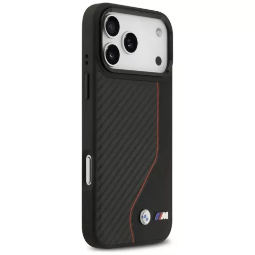 iPhone 17 Pro Max BMW M Carbon Line & Logo MagSafe piros tok-3666339482152 4 kép